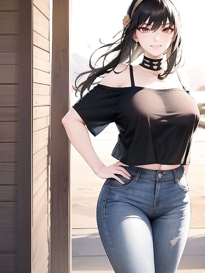 Huge-Ass Teen 18+ in Oversized T-Shirt for Steamy Hentai Action
