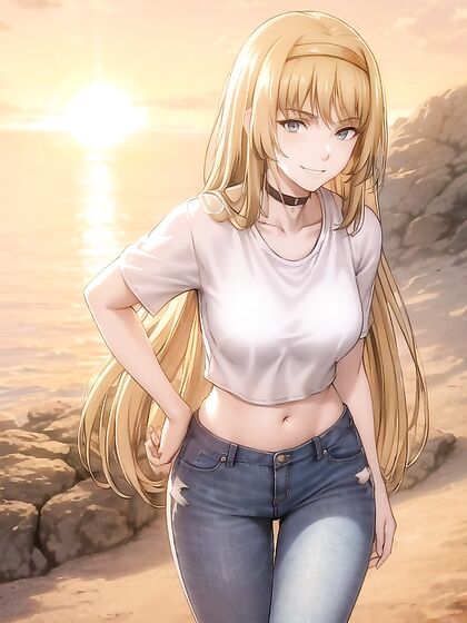 Beach Sex in Jeans: A Solo Hentai Adventure