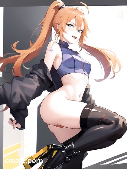Skinny Girl 18+ with Natural Breasts Enjoying SFW Hentai Pleasure