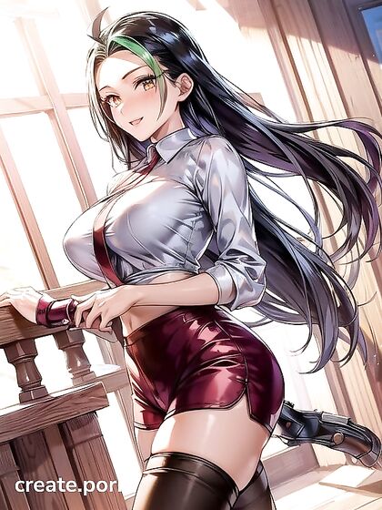 Thigh-High Socks and Tight Cotton Shorts in Ultra-Detailed Hentai Action