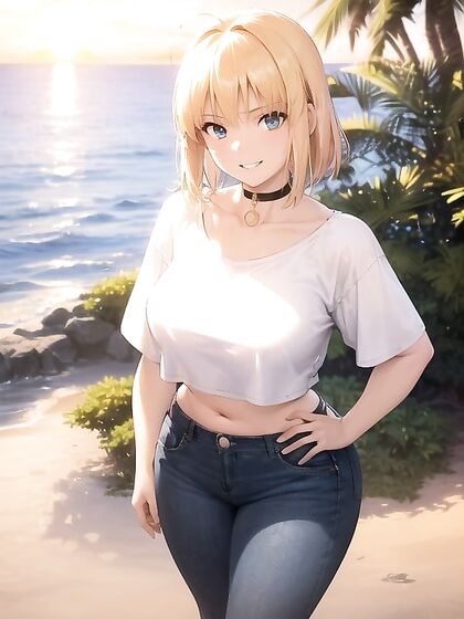 Fat Girl 18+ in Oversized T-Shirt Enjoying Casual Hentai Pleasure