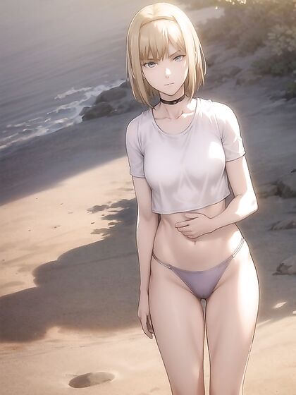 Sunny at 18 Teasing in a Thong for Intense Hentai Pleasure