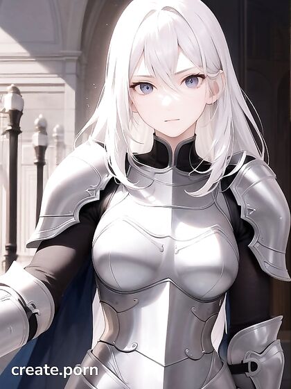 Knight in Armor Wields His Sword for Intense Hentai Pleasure
