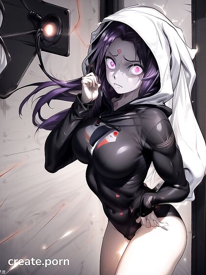Raven from Teen 18+ Titans Gets Intimate in a Steamy Close-Up Anime Scene
