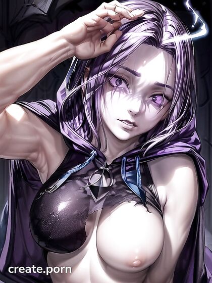 Raven from Teen 18+ Titans Seduces with Pale Skin and Intense Facial Pleasure