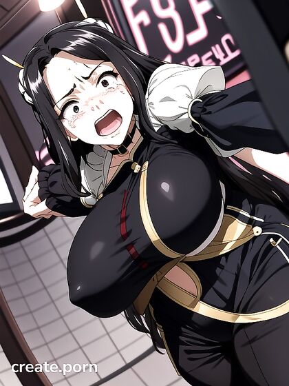 Fearful Standing Pose in Front View for Intense Hentai Action