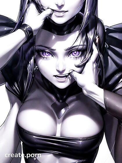 Ultra-Detailed Close-Up of Pale-Skinned Beauty in Seductive Hentai Scenes