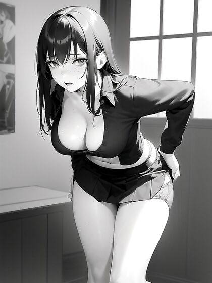 Freckled beauty with large breasts enjoys mind-blowing hentai pleasure