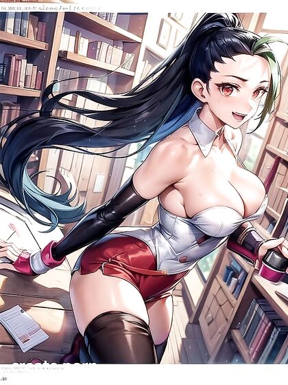 Cute Girl 18+ in Blouse and Cotton Shorts Exploring Horny Hentai Fantasies