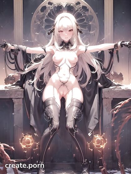 K's Ass and Pussy Revealed by the Mechanical Wall inSTEAMING Hentai Action