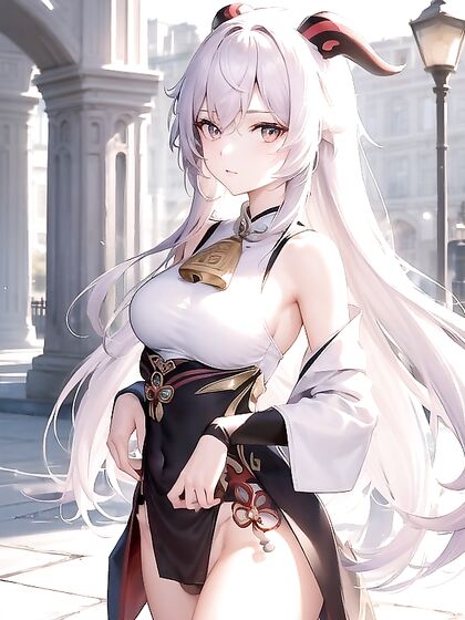 Ganyu's Sultry Waist Shots in the Palace for Intense Hentai Pleasure