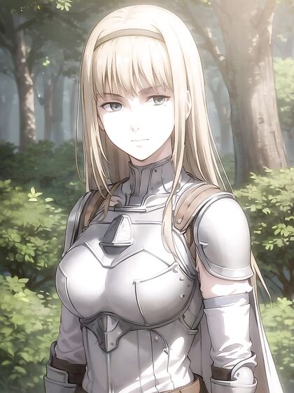 Armored beauty in medieval cape teases in steamy hentai action