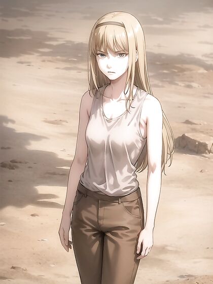 Ymir Fritz from Attack on Titan Seduces in Desert Heat for/front-view Hentai Pleasure