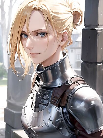 Armored Beauty in Boots Stands Dominant for Intense Hentai Pleasure