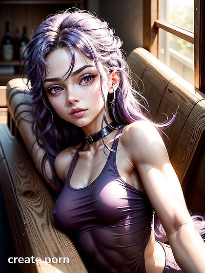Teen 18+ with Tiny 18+ Ass and Seductive Purple Eyes in Steamy Hentai Action