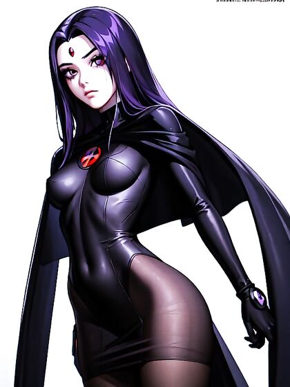 Raven from Teen 18+ Titans Reveals All in Sexy See-Through Outfit