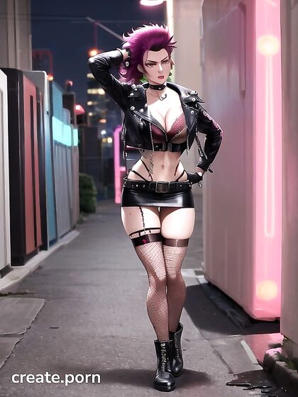 Punk Rock Chick with Mohawk Rides the Dick in Steamy Hentai Action