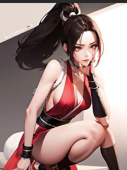 Mai Shiranui Teasing with Touches and Tiny 18+ Tits in Seductive Hentai Action