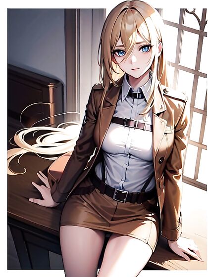 Historia from Attack on Titan Enjoying Petite Breasts in Seductive Hentai Scenes
