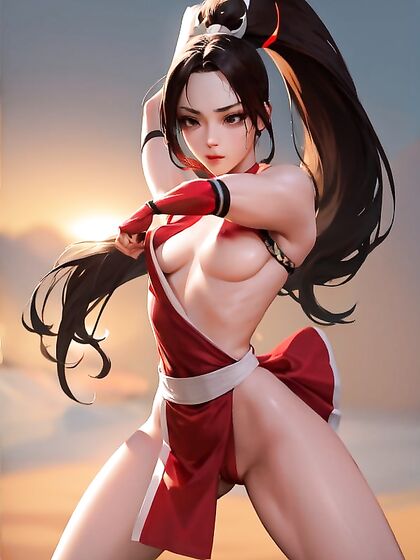 Mai Shiranui's Seductive Dance and Tiny 18+ Tits in hentai Ai Action