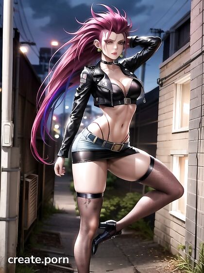 Stylish S-Makeup and Neon Lights Heat up Hot Hentai Action