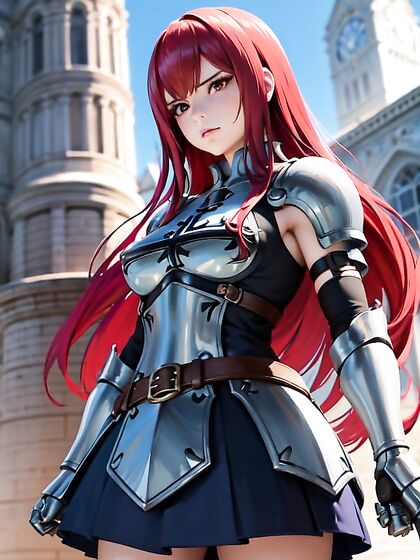 Erza from Fairy Tail Enjoying Intense Hentai Pleasure Despite Small Breasts