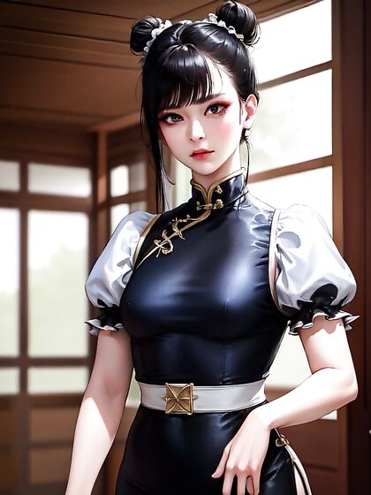 Chun Li from Street Fighter Enjoying Intense Hentai Pleasure Despite Small Breasts