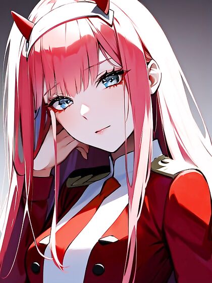 Zero Two from Darling in the FranXX Teased with Tender Touches and Tiny 18+ Tits Hentai Pleasure