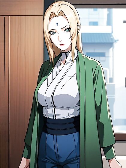 Tsunade from Naruto Enjoying Intense Hentai Pleasure Despite Small Breasts