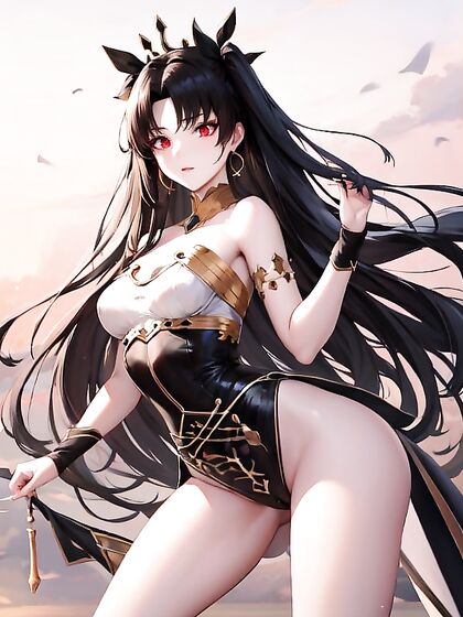 Ishtar from Fate/Grand Order Enjoying Petite Breasts in Steamy Hentai Scenes