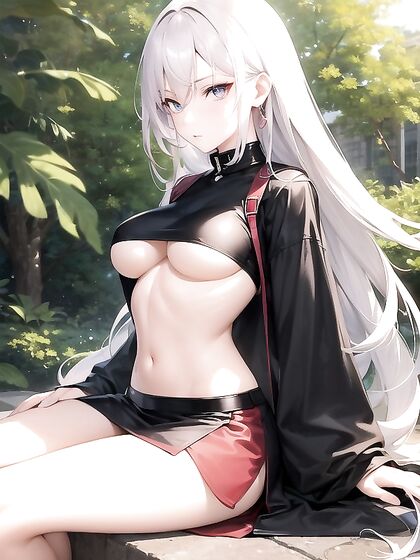Girl 18+ in Mini Skirt Gets Seductive While Sitting Down in Anime Hentai Action