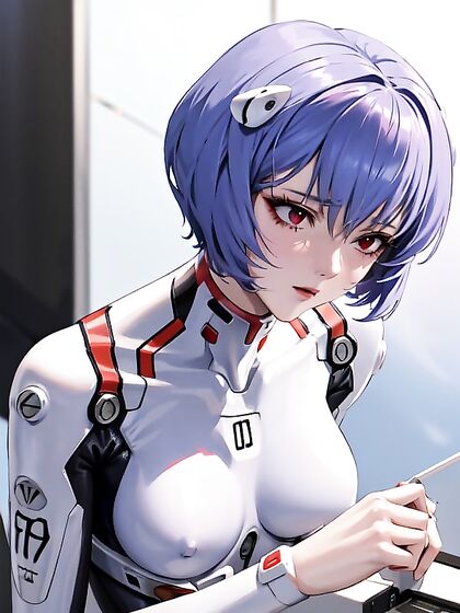Ayanami Rei from Evangelion Enjoying Intense Hentai Pleasure Despite Small Breasts