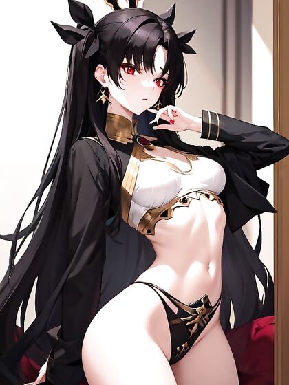 Ishtar from Fate/Grand Order Pleasures Her Tiny 18+ Breasts in Seductive Hentai Scenes