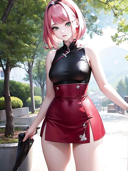 Sakura's Small Breasts Take Center Stage in Seductive Hentai Scenes