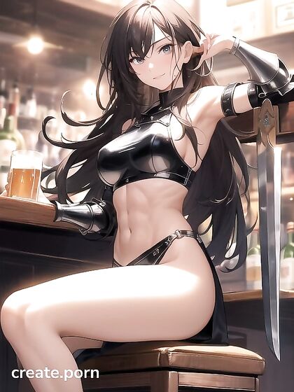 Busty Maid Serves Drinks and Passion in Medieval Bar Hentai Fantasy