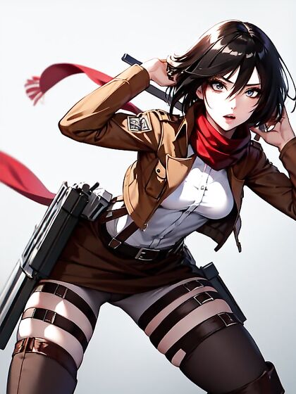 Mikasa Ackerman's Small Breasts Take Center Stage in Seductive Hentai AIPorn