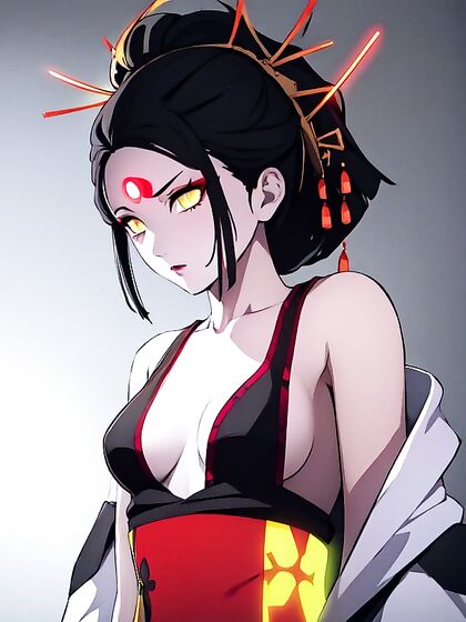 Daki from Demon Slayer Enjoying Passionate Small-Breast Hentai Adventures