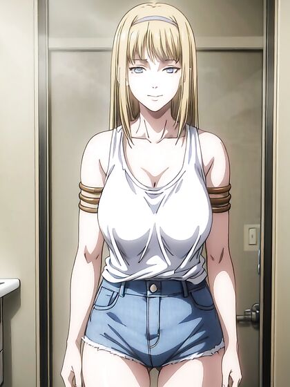 Oversized T-Shirt and Skinny Jeans Action in Sexy Hentai Screencaps