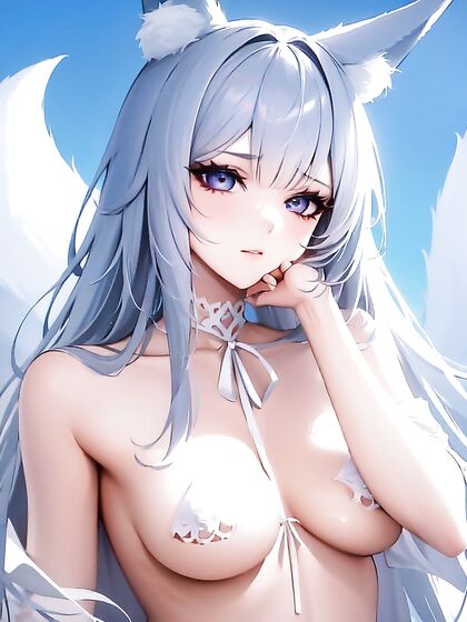 Shinano from Azur Lane Teased with Gentle Touches and Cute Boobs