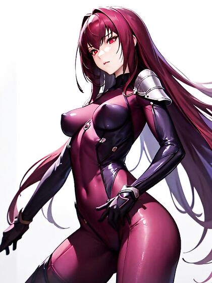 Scathach from Fate/Grand Order Enjoying Small Breasts in Naughty Hentai Scenes