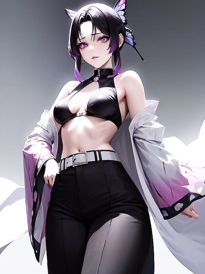 Kochou Shinobu's Small Breasts Take Center Stage in Steamy Hentai Action