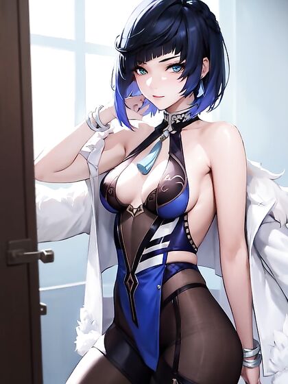 Yelan's Small Breasts Take Center Stage in Seductive Hentai Scenes