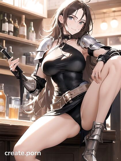 Armored Brunette Seductress in Steamy Medieval Hentai Adventures