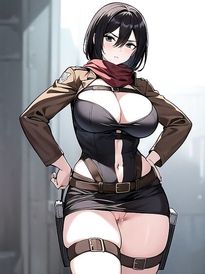 Fit Thighs Exposed in Seductive Front View Hentai Fantasy