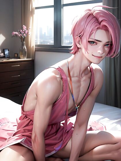 Teen 18+ Girl 18+ in Seductive Dress Takes Bedroom Pleasure to New Heights in Hentai AIPorn