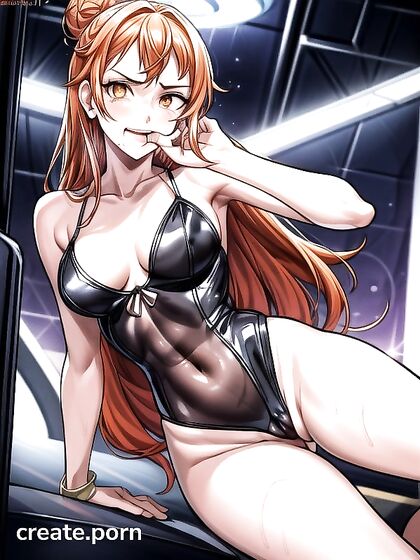 Glowing-Eyed Teen 18+ Seductress in Tight Clothes for Steamy Hentai Action