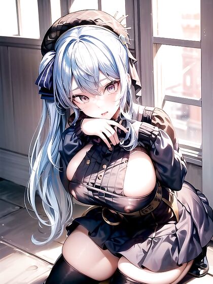 Horny Beret-Wearing Babe Enjoys Mind-Blowing Breast Expansion Hentai Action