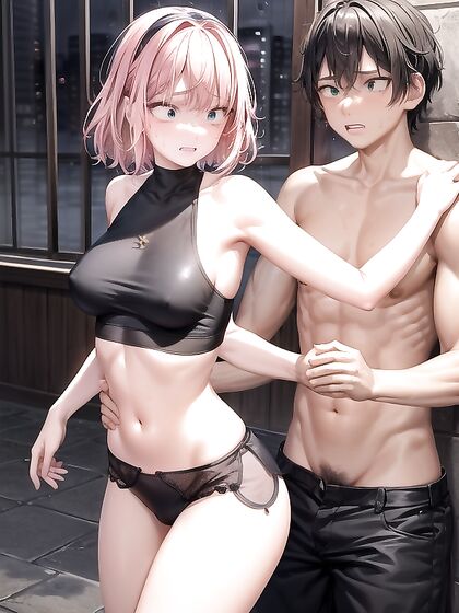 Ultra-Detailed Waisted Shots of Small Breasts in Seductive Hentai Scenes