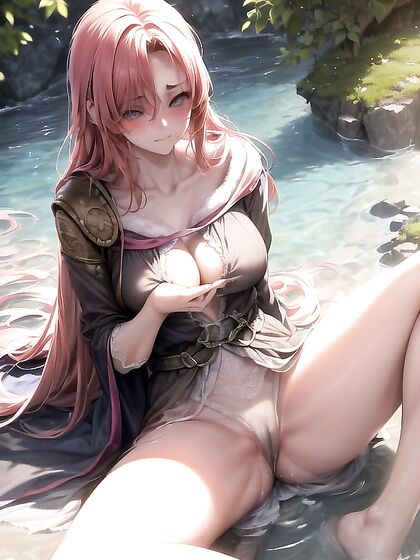 Malenia from Elden Ring Seduces in a Light Brown Blouse for Steamy Hentai Pleasure