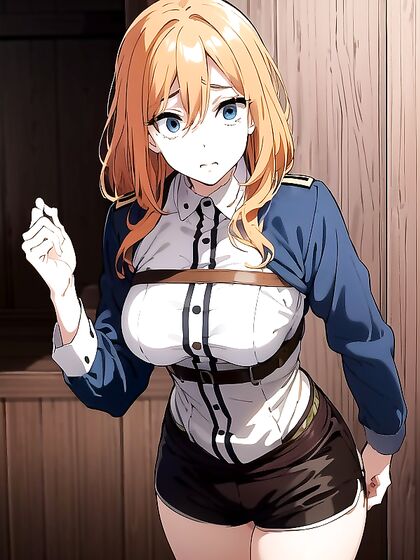 Afro Princess Leans Forward in Cotton Shorts for Steamy Hentai Pleasure